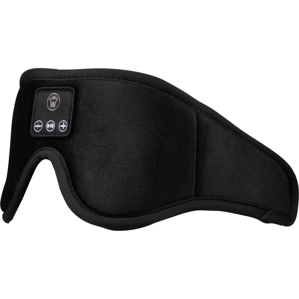 Wellable Bluetooth Sleep Mask with Speakers Transfer - Black - Left Angle