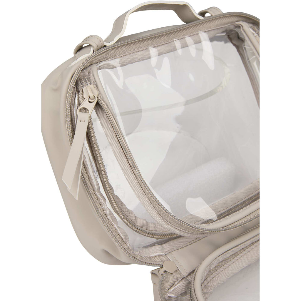 Wellable Clear Toiletry Case with Grab Handle Transfer - Gray - Detail 2