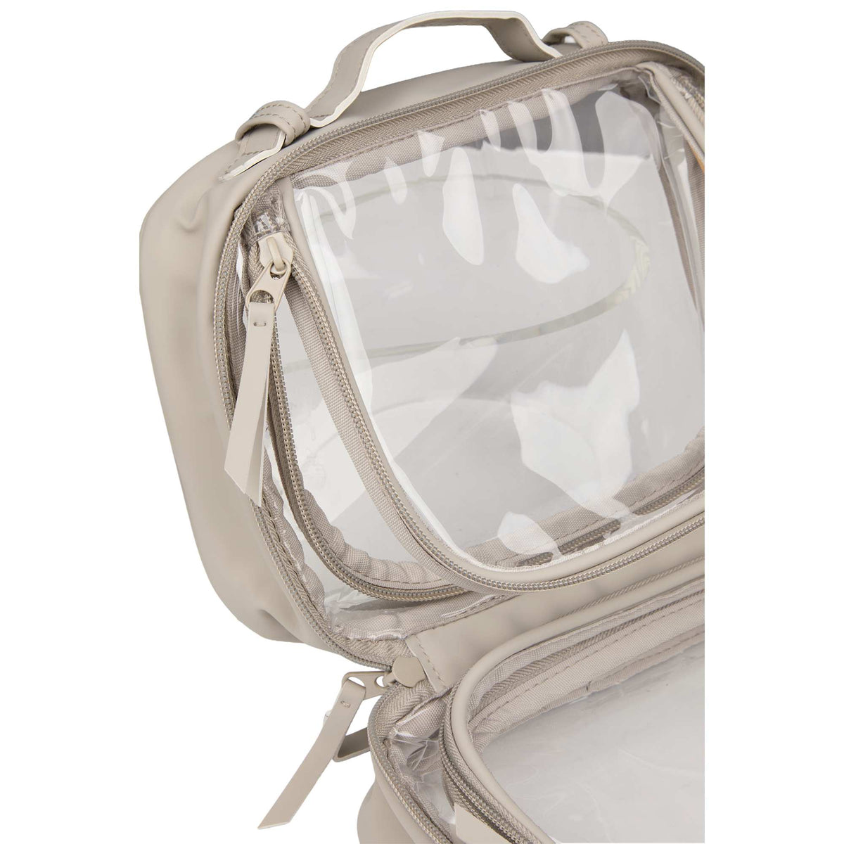 Wellable Clear Toiletry Case with Grab Handle Transfer - Gray - Detail 5