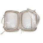 Wellable Clear Toiletry Case with Grab Handle Transfer - Gray - Open 2