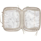 Wellable Clear Toiletry Case with Grab Handle Transfer - Gray - Open 4