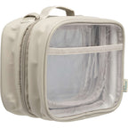 Wellable Clear Toiletry Case with Grab Handle Transfer - Gray - Right Angle