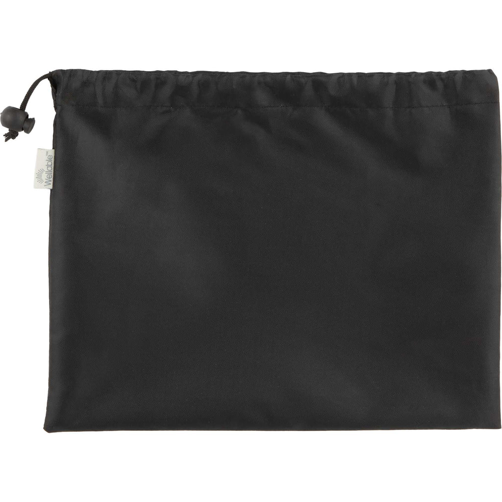 Wellable Fabric Resistance Band Set, 3 Pieces Transfer - Black - Back