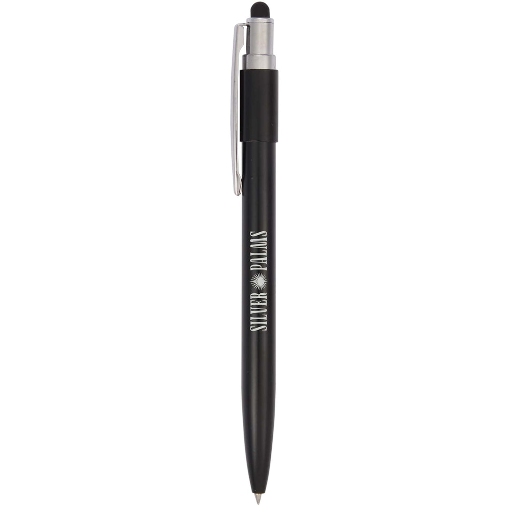 Wellable Fidget Stylus Pen in Recycled Aluminum - Black - Front