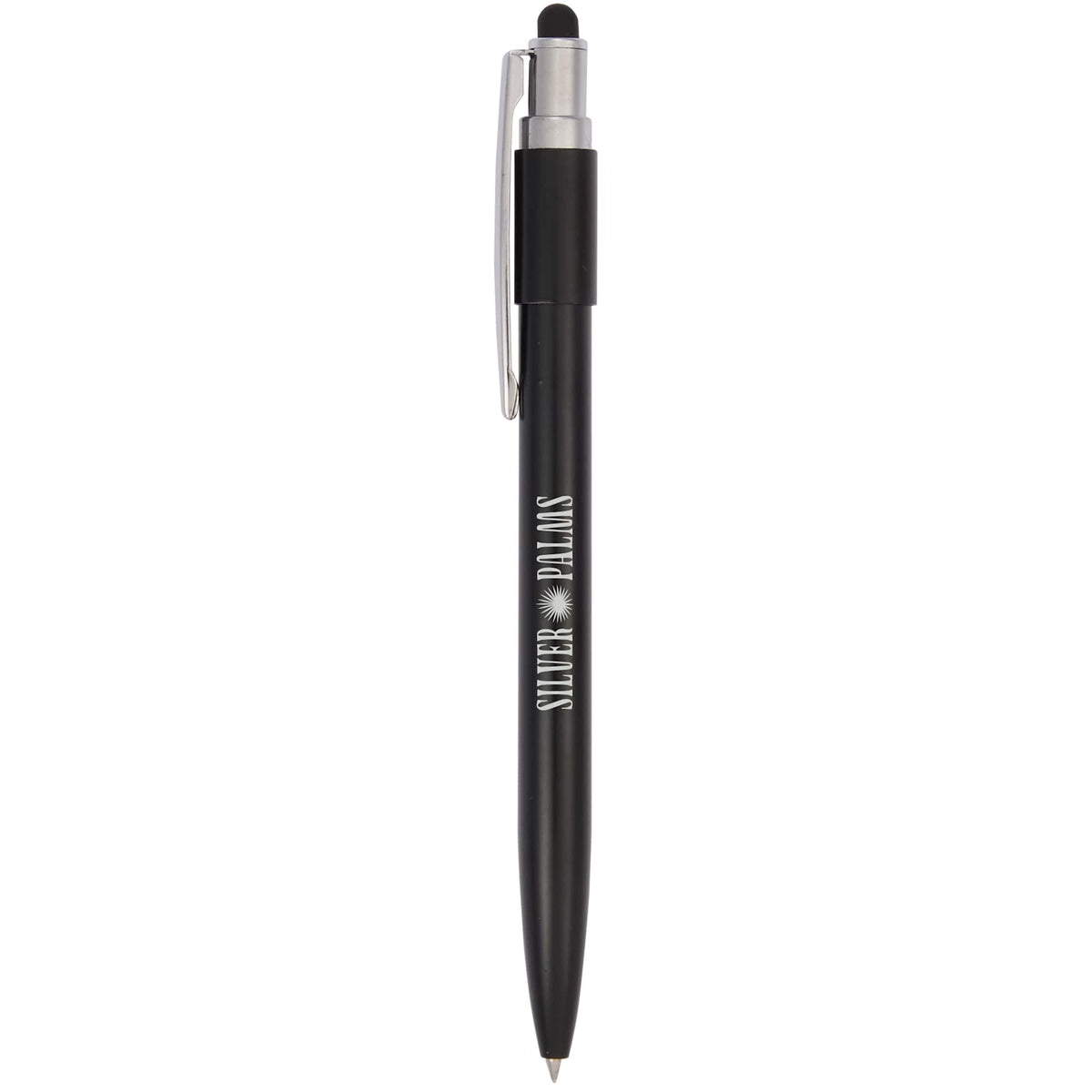 Wellable Fidget Stylus Pen in Recycled Aluminum - Black - Front