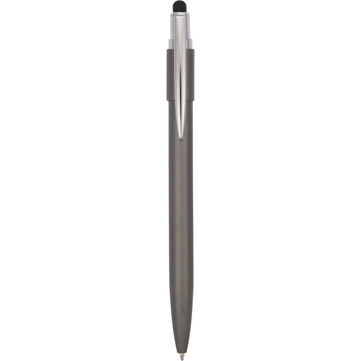 Wellable Fidget Stylus Pen in Recycled Aluminum - Gray - Clip