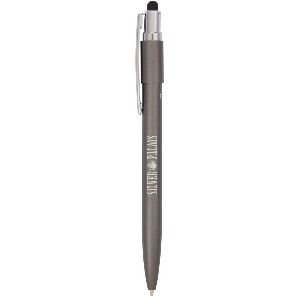 Wellable Fidget Stylus Pen in Recycled Aluminum - Gray - Front