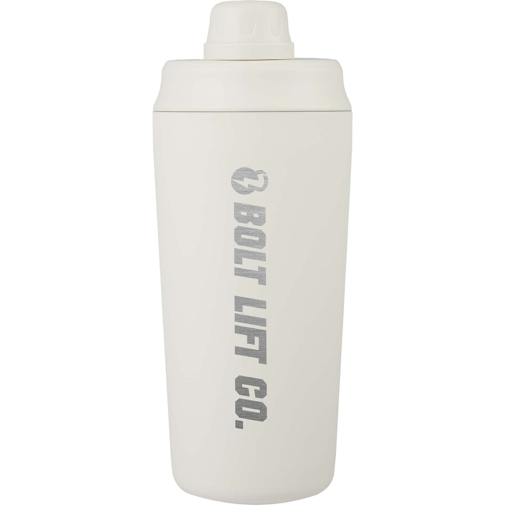 Wellable Insulated Shaker Bottle, 20 oz - Cream - Front