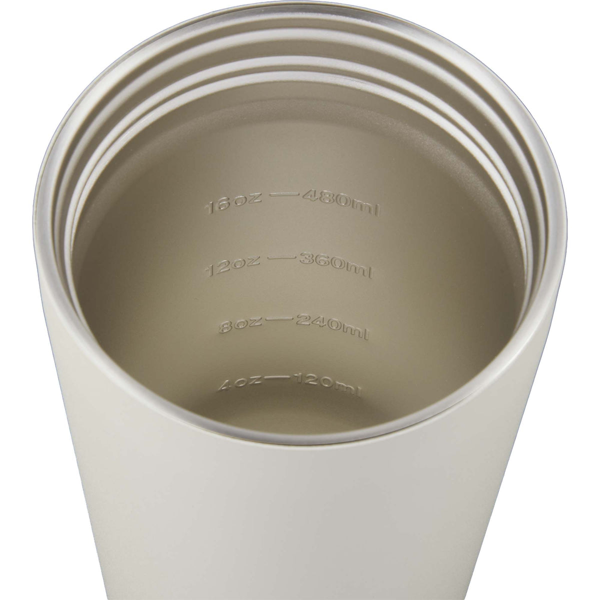 Wellable Insulated Shaker Bottle, 20 oz Laser Engraving - Cream - Detail 2