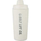 Wellable Insulated Shaker Bottle, 20 oz Laser Engraving - Cream - Front