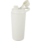 Wellable Insulated Shaker Bottle, 20 oz Laser Engraving - Cream - Left Angle