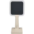 Wellable Lighted Magnifying Mirror with Stand and Phone Holder Full Color - Cream - Back