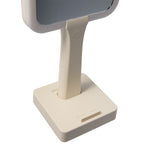 Wellable Lighted Magnifying Mirror with Stand and Phone Holder Full Color - Cream - Detail