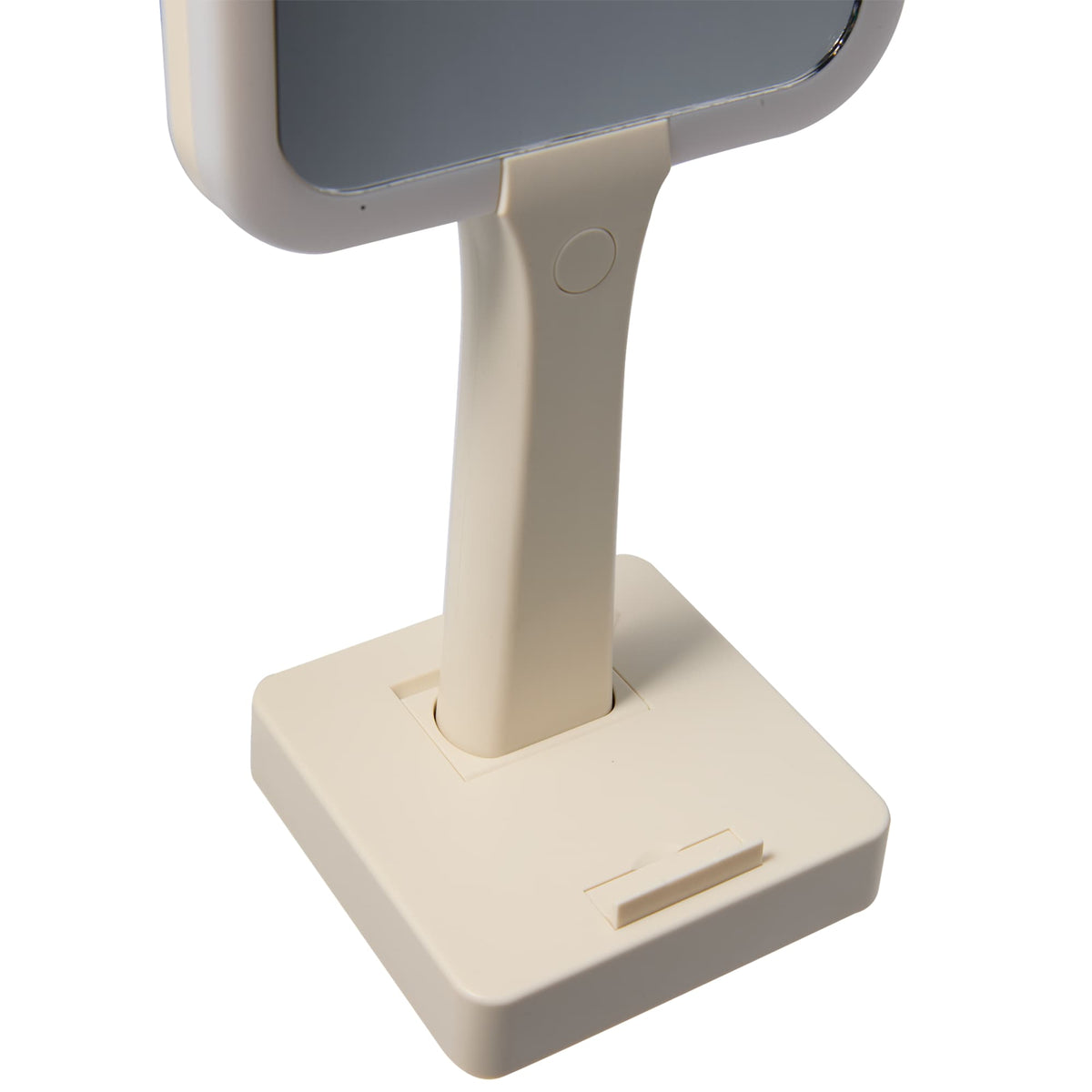 Wellable Lighted Magnifying Mirror with Stand and Phone Holder Full Color - Cream - Detail