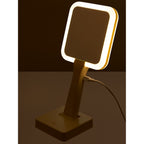 Wellable Lighted Magnifying Mirror with Stand and Phone Holder Full Color - Cream - Right Angle Detail 3