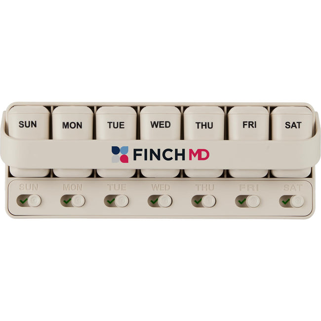 Wellable Pill and Supplement Organizer, 7 Day Full Color