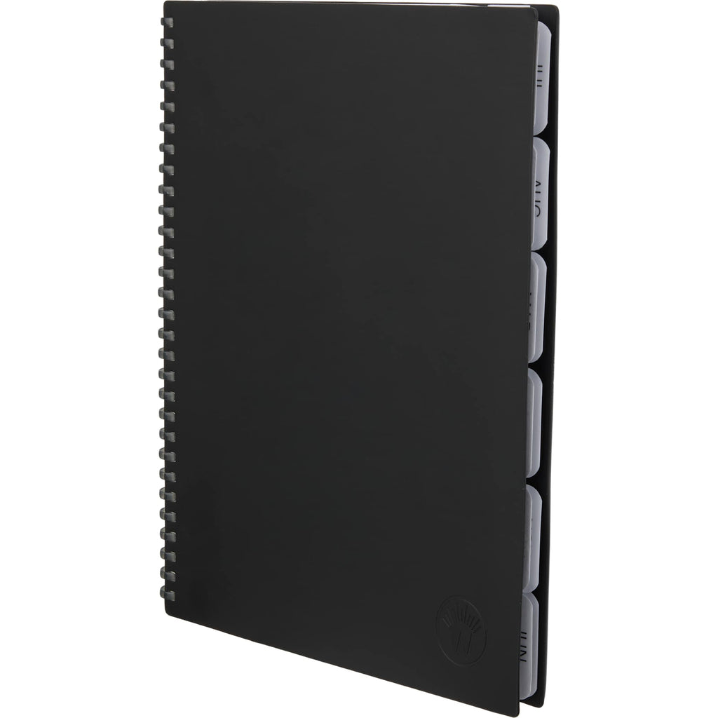Wellable Plan Well Undated Planner, 7 x 10 Inches Debossing - Black - Left Angle 2