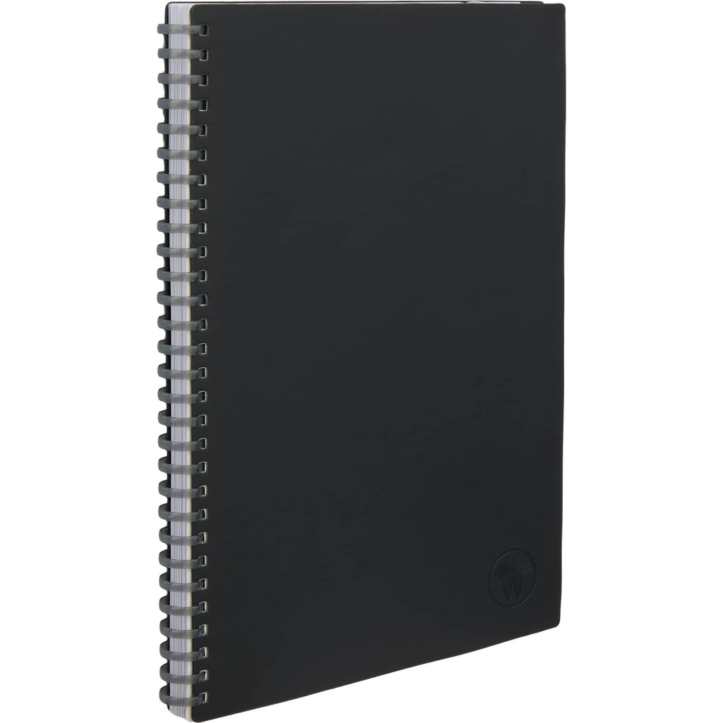Wellable Plan Well Undated Planner, 7 x 10 Inches Debossing - Black - Right Angle 2