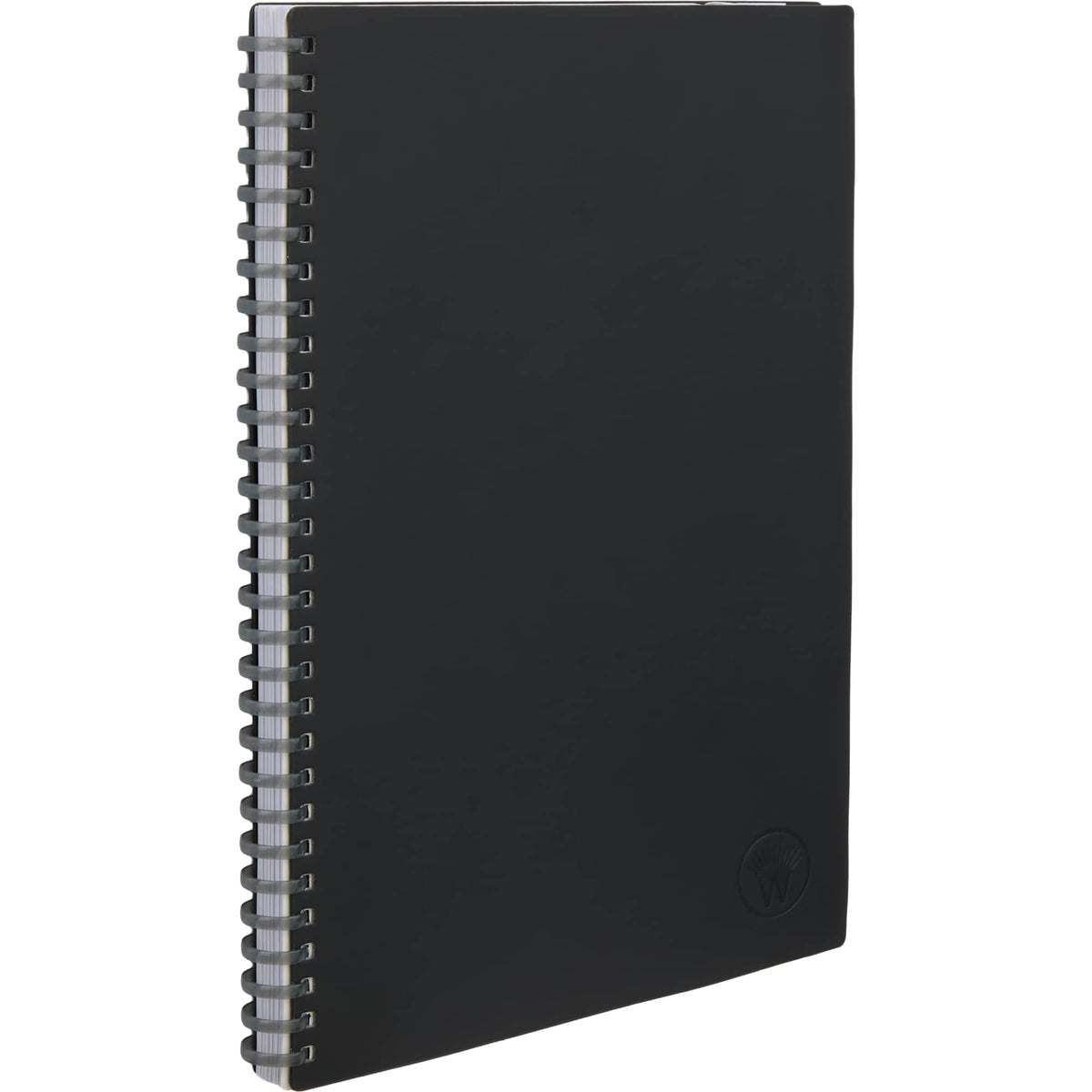 Wellable Plan Well Undated Planner, 7 x 10 Inches Debossing - Black - Right Angle 2