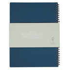 Wellable Plan Well Undated Planner, 7 x 10 Inches Debossing - Navy - Back