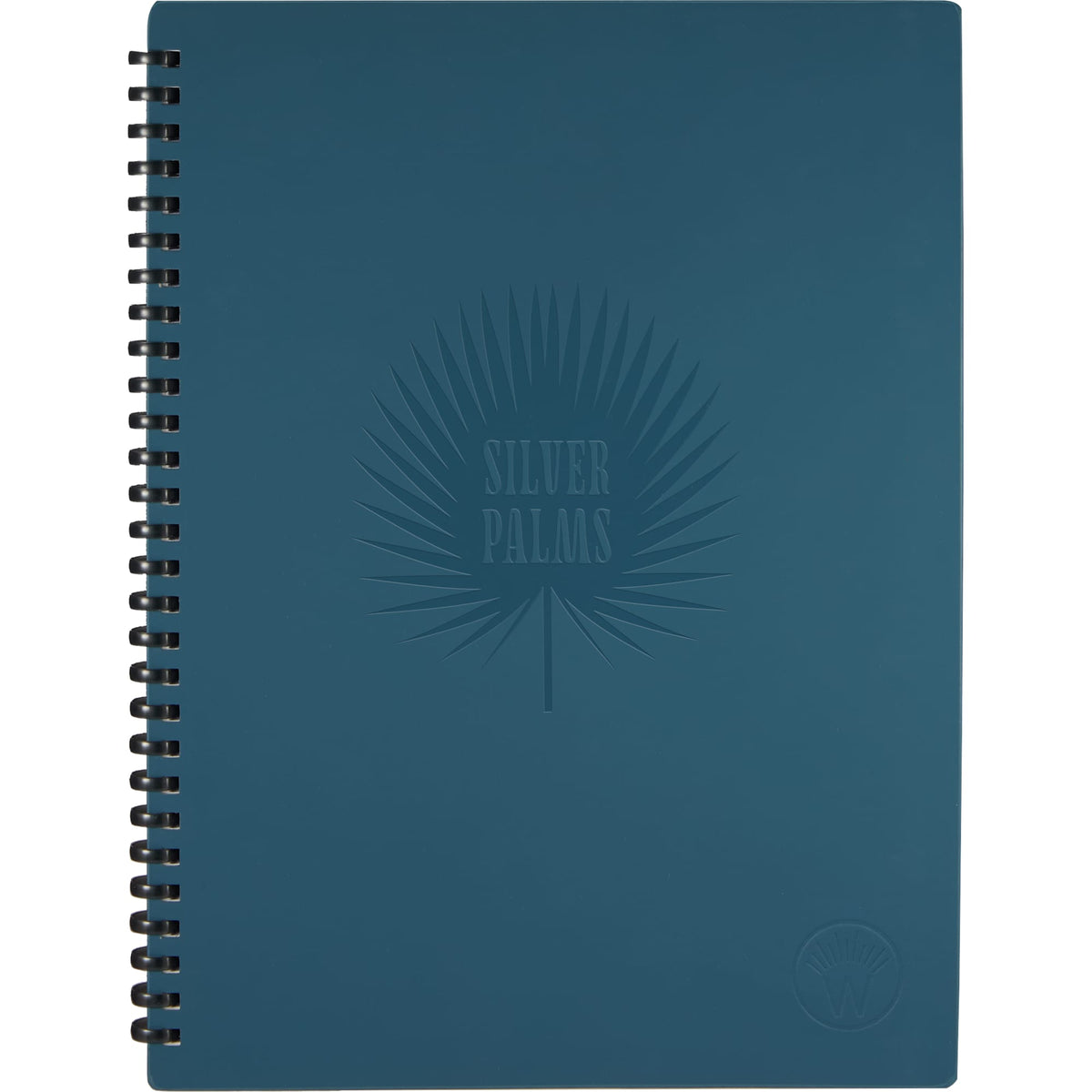 Wellable Plan Well Undated Planner, 7 x 10 Inches Debossing - Navy - Front