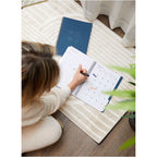 Wellable Plan Well Undated Planner, 7 x 10 Inches Debossing - Navy - Lifestyle