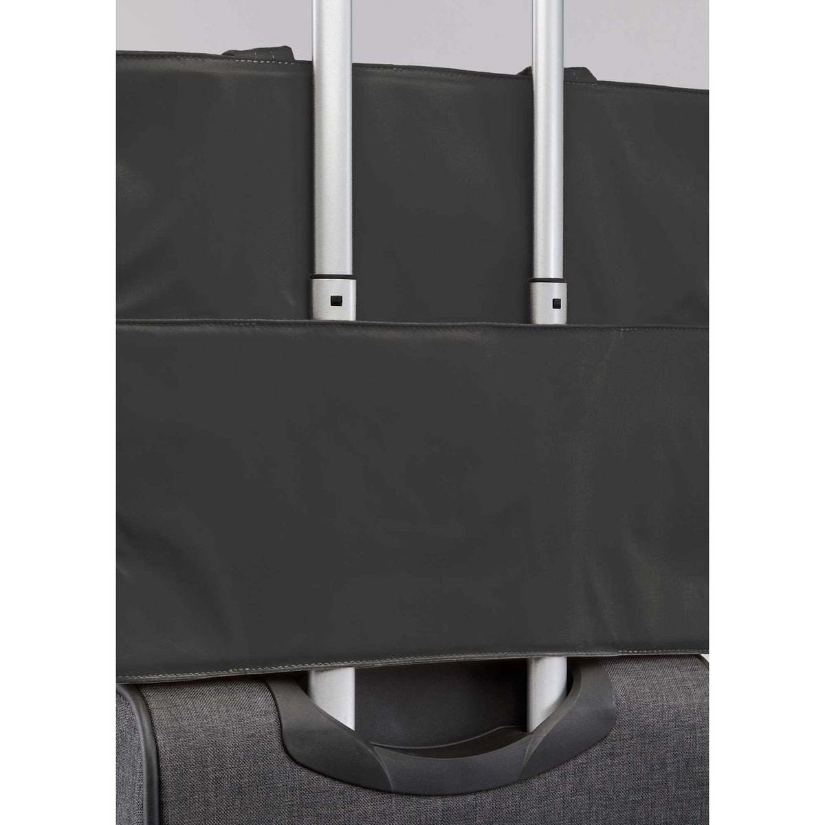 Wellable Recycled Sport Tote with Yoga Mat Storage Embroidery - Black - Trolley