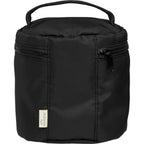 Wellable Round Travel Case in Recycled Polyester Transfer - Black - Back