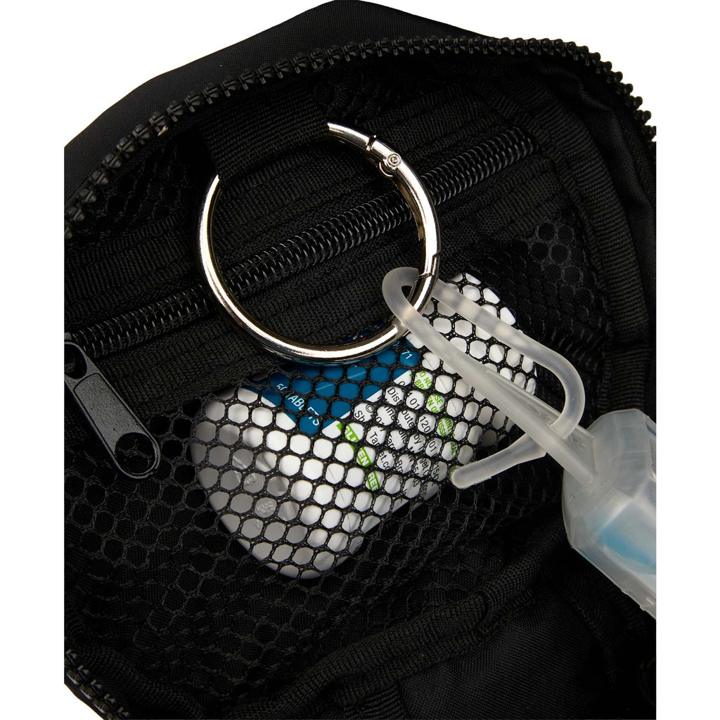Wellable Round Travel Case in Recycled Polyester Transfer - Black - Detail 2