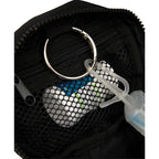 Wellable Round Travel Case in Recycled Polyester Transfer - Black - Detail 2