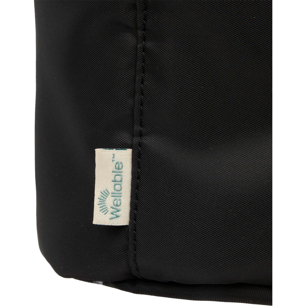 Wellable Round Travel Case in Recycled Polyester Transfer - Black - Detail 3