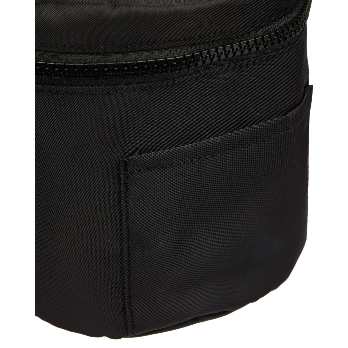 Wellable Round Travel Case in Recycled Polyester Transfer - Black - Detail 5