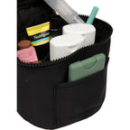 Wellable Round Travel Case in Recycled Polyester Transfer - Black - Detail