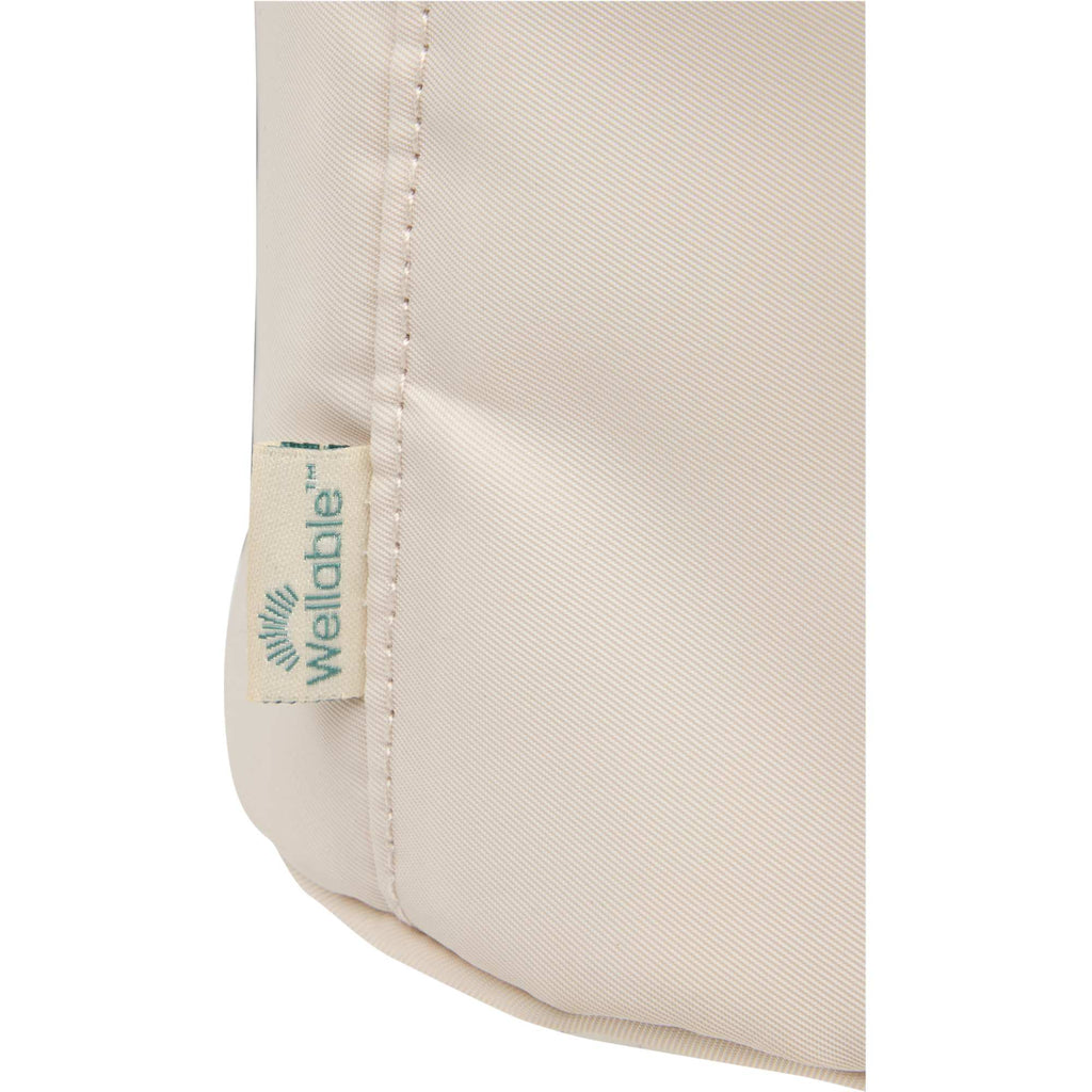 Wellable Round Travel Case in Recycled Polyester Transfer - Natural - Detail 2