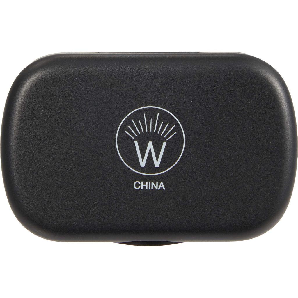 Wellable Silicone Ear Plugs with Carry Case Full Color - Black - Back
