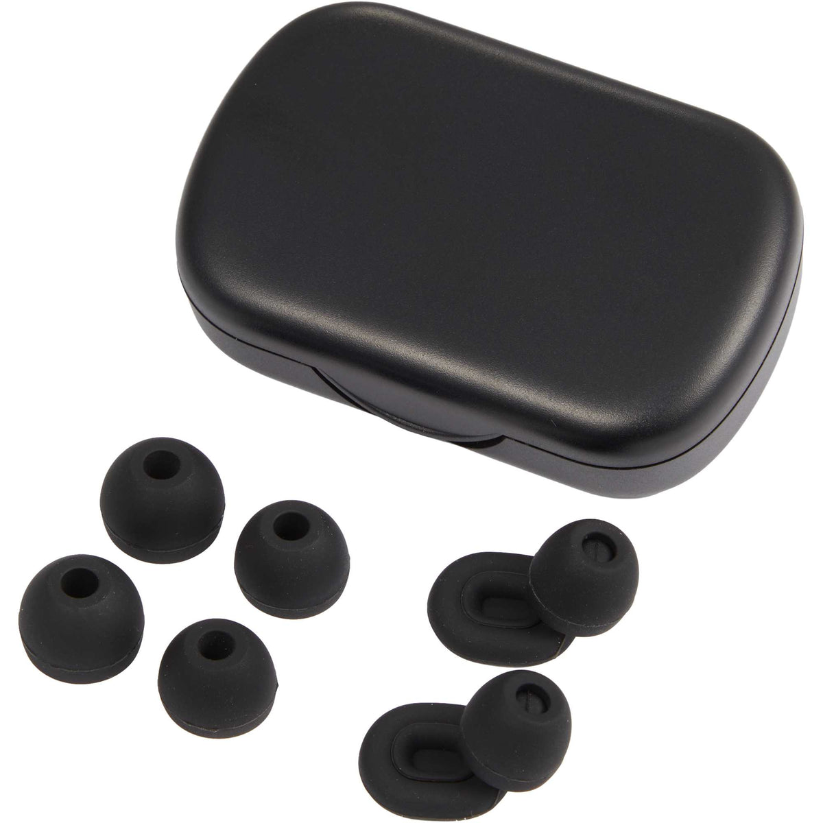 Wellable Silicone Ear Plugs with Carry Case Full Color - Black - Detail 2