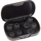 Wellable Silicone Ear Plugs with Carry Case Full Color - Black - Detail
