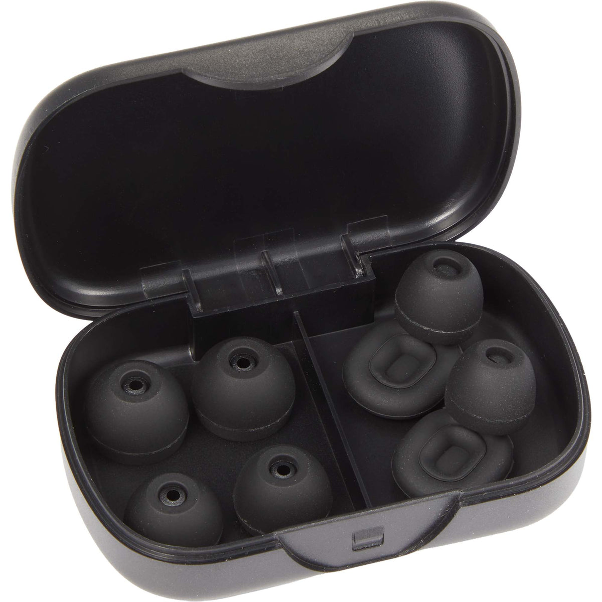 Wellable Silicone Ear Plugs with Carry Case Full Color - Black - Detail
