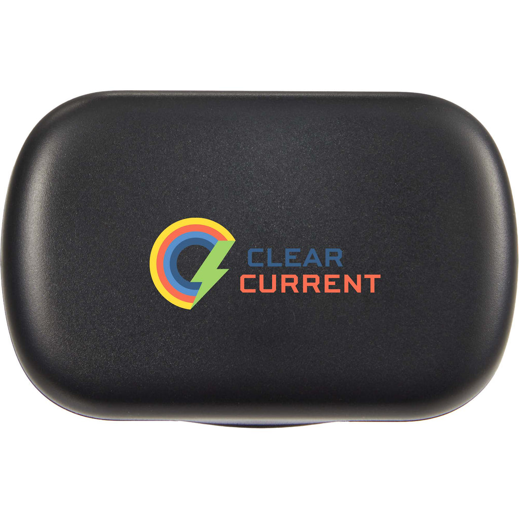 Wellable Silicone Ear Plugs with Carry Case Full Color - Black - Front
