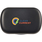 Wellable Silicone Ear Plugs with Carry Case Full Color - Black - Front