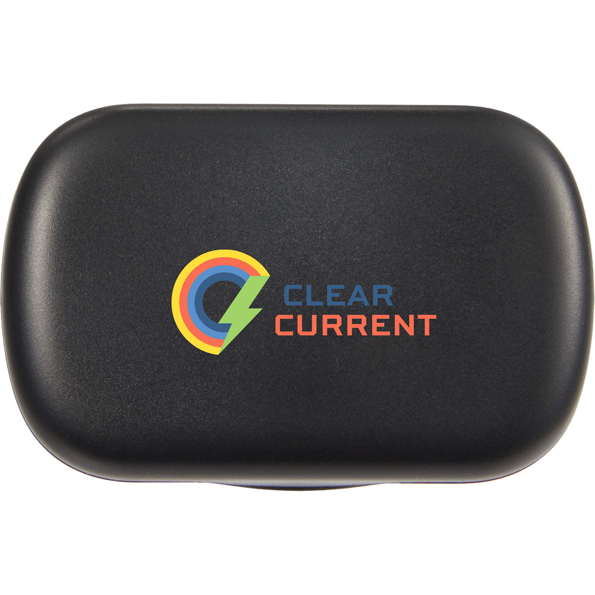 Wellable Silicone Ear Plugs with Carry Case Full Color - Black - Front