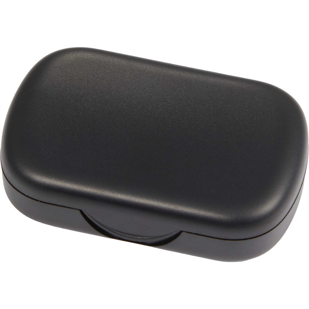 Wellable Silicone Ear Plugs with Carry Case Full Color - Black - Left Angle