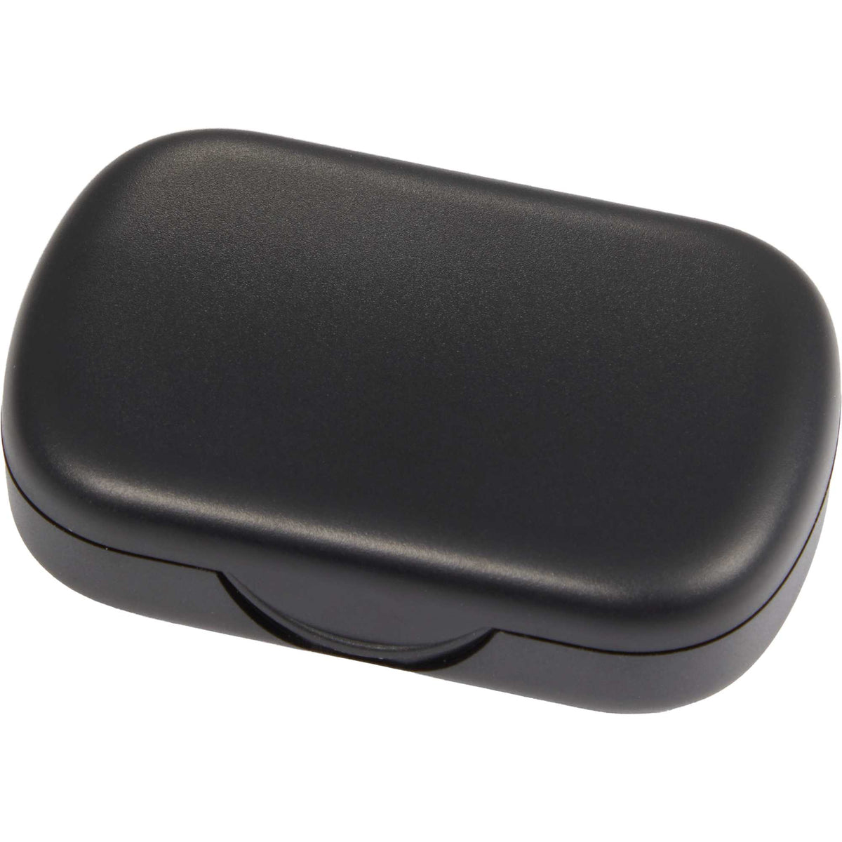 Wellable Silicone Ear Plugs with Carry Case Full Color - Black - Left Angle