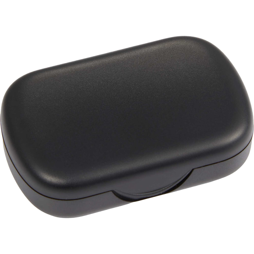 Wellable Silicone Ear Plugs with Carry Case Full Color - Black - Right Angle