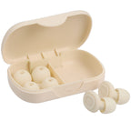 Wellable Silicone Ear Plugs with Carry Case Full Color - Cream - Components 3