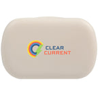 Wellable Silicone Ear Plugs with Carry Case Full Color - Cream - Front
