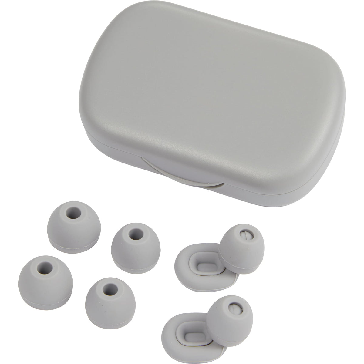 Wellable Silicone Ear Plugs with Carry Case Full Color - Gray - Detail 2