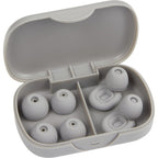 Wellable Silicone Ear Plugs with Carry Case Full Color - Gray - Detail