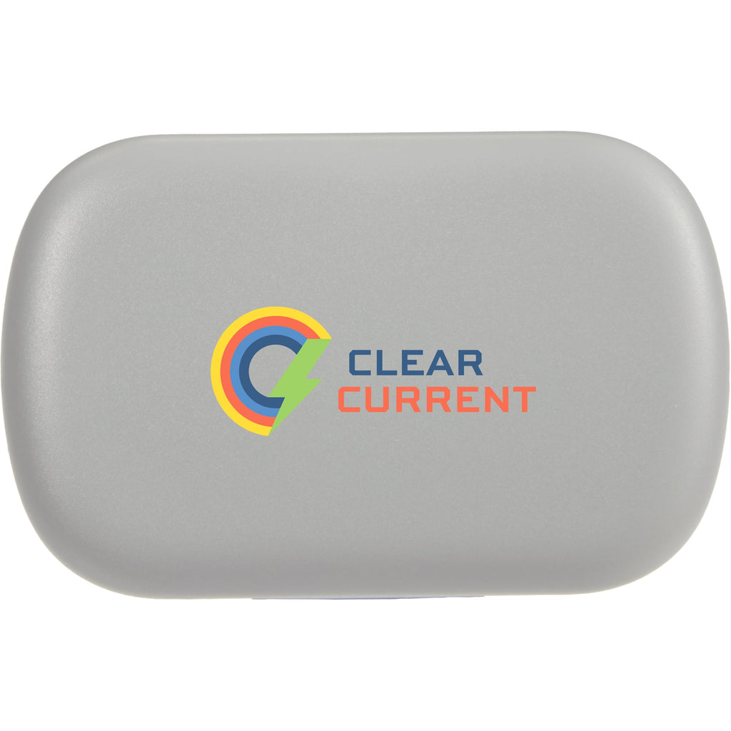 Wellable Silicone Ear Plugs with Carry Case Full Color - Gray - Front