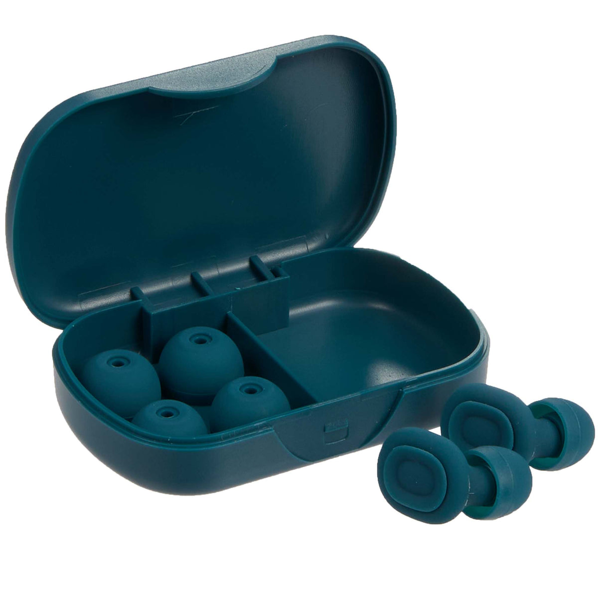 Wellable Silicone Ear Plugs with Carry Case Full Color - Navy - Components 3